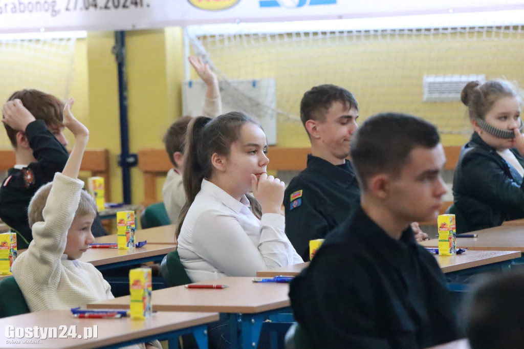 Etap wojewódzki konkursu wiedzy pożarniczej w Grabonogu