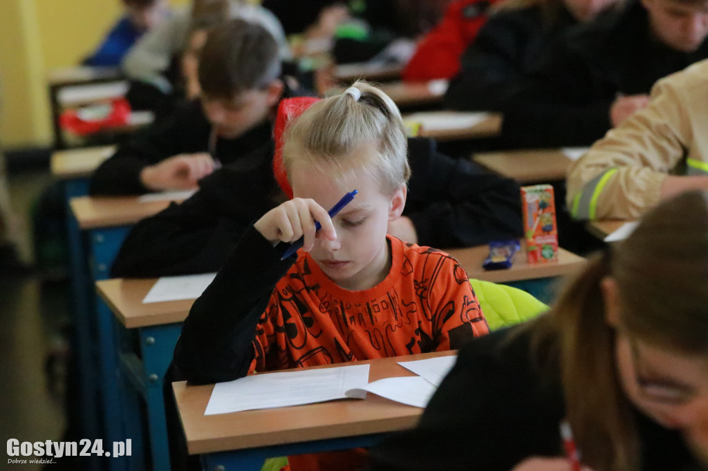 Etap wojewódzki konkursu wiedzy pożarniczej w Grabonogu