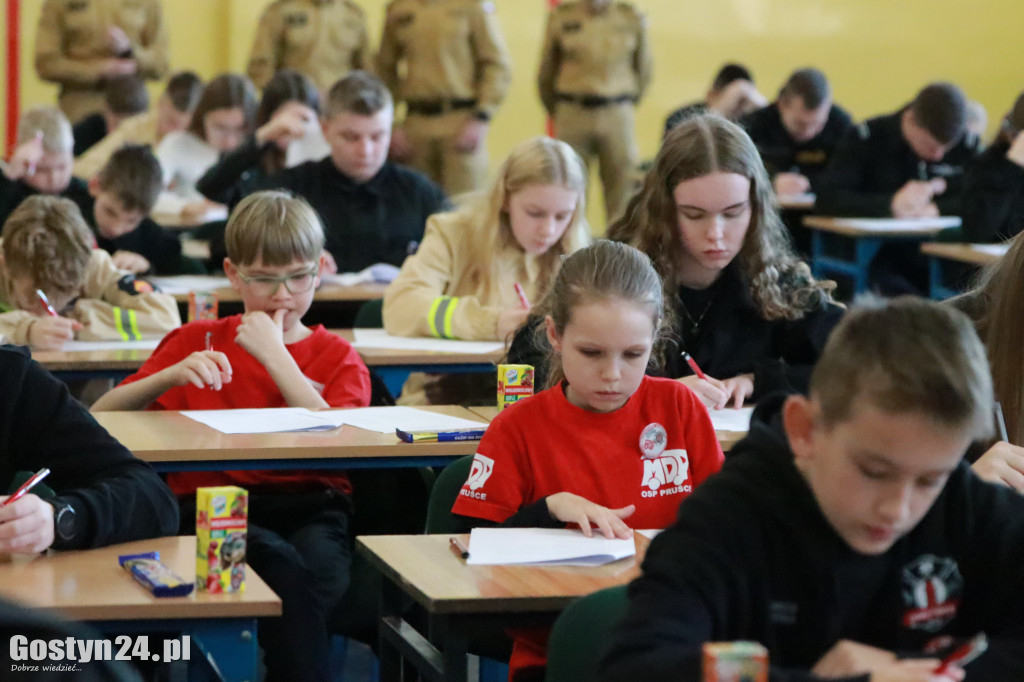 Etap wojewódzki konkursu wiedzy pożarniczej w Grabonogu