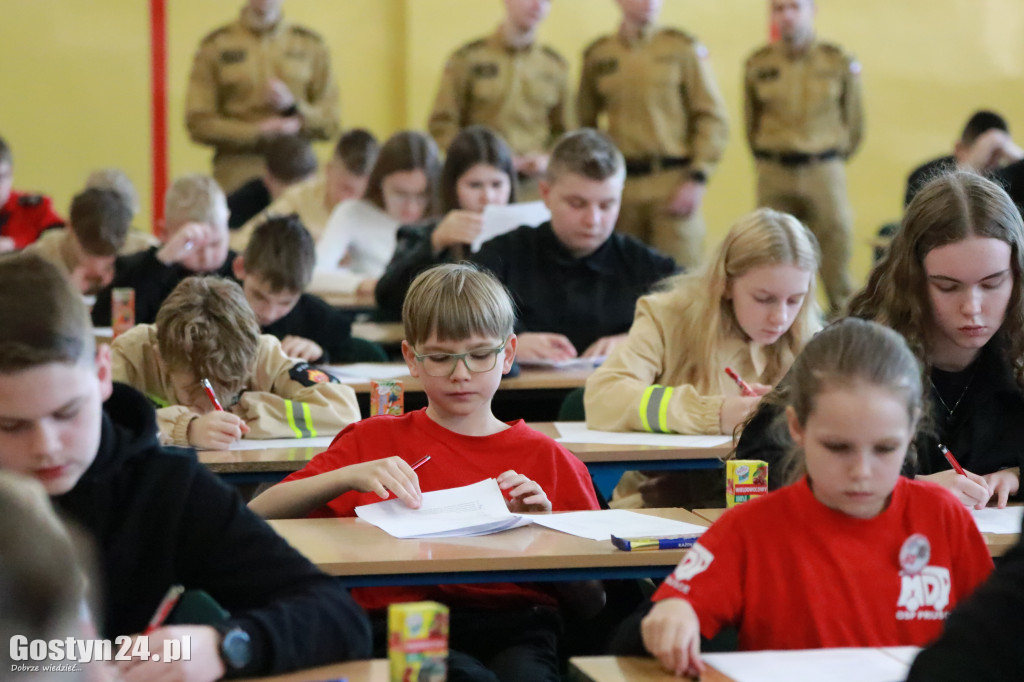 Etap wojewódzki konkursu wiedzy pożarniczej w Grabonogu
