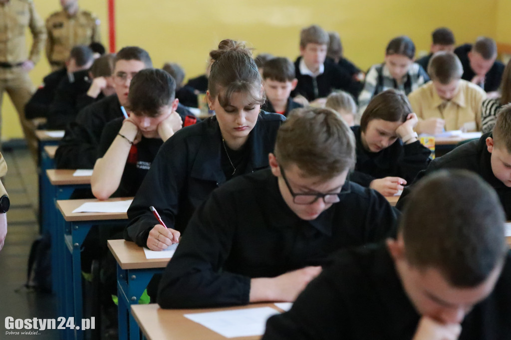 Etap wojewódzki konkursu wiedzy pożarniczej w Grabonogu