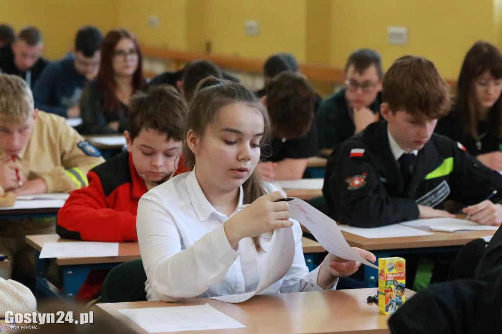 Etap wojewódzki konkursu wiedzy pożarniczej w Grabonogu