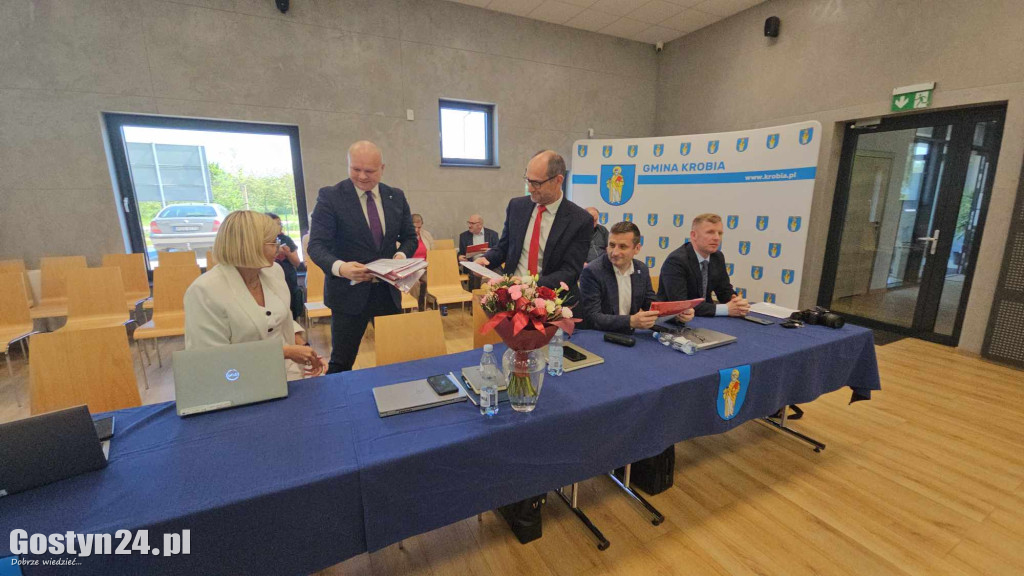 Sesja inaugurująca nową kadencję w Krobi