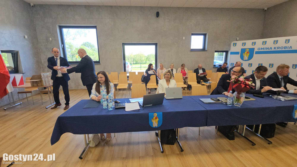Sesja inaugurująca nową kadencję w Krobi