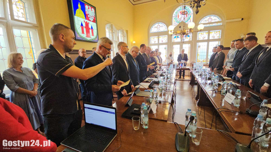Pierwsze sesja nowej kadencji Rady Powiatu Gostyńskiego
