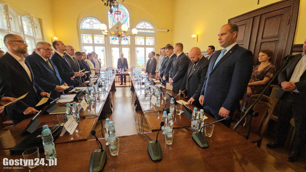 Pierwsze sesja nowej kadencji Rady Powiatu Gostyńskiego