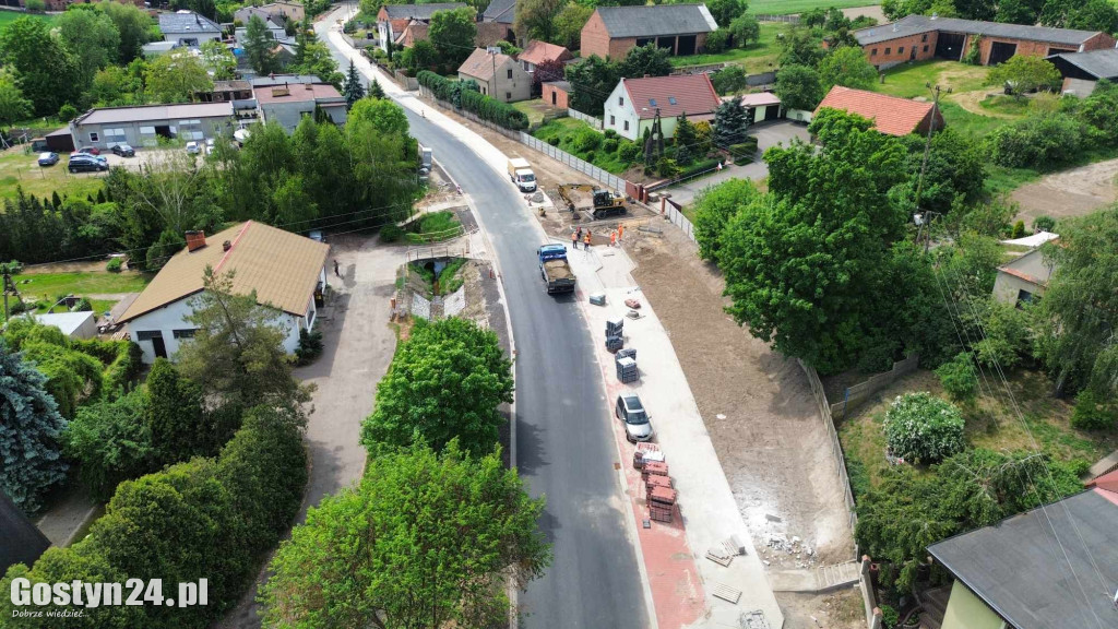 Remont drogi powiatowej w Brzeziu