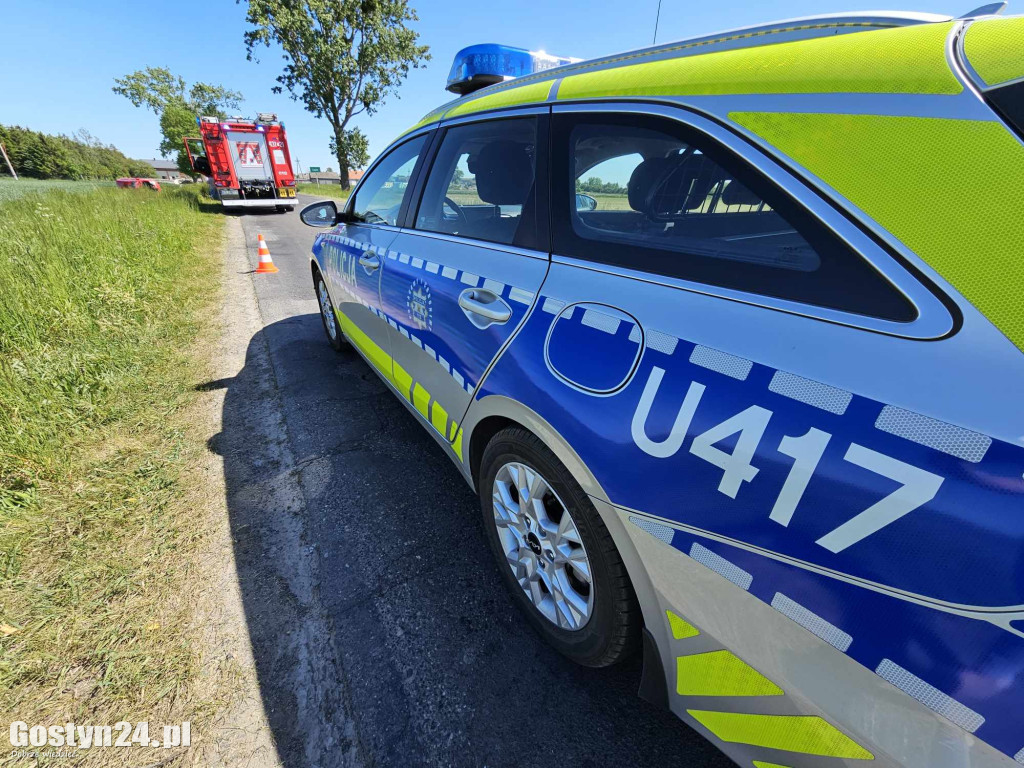 Samochód wylądował w rowie w rejonie Lipia