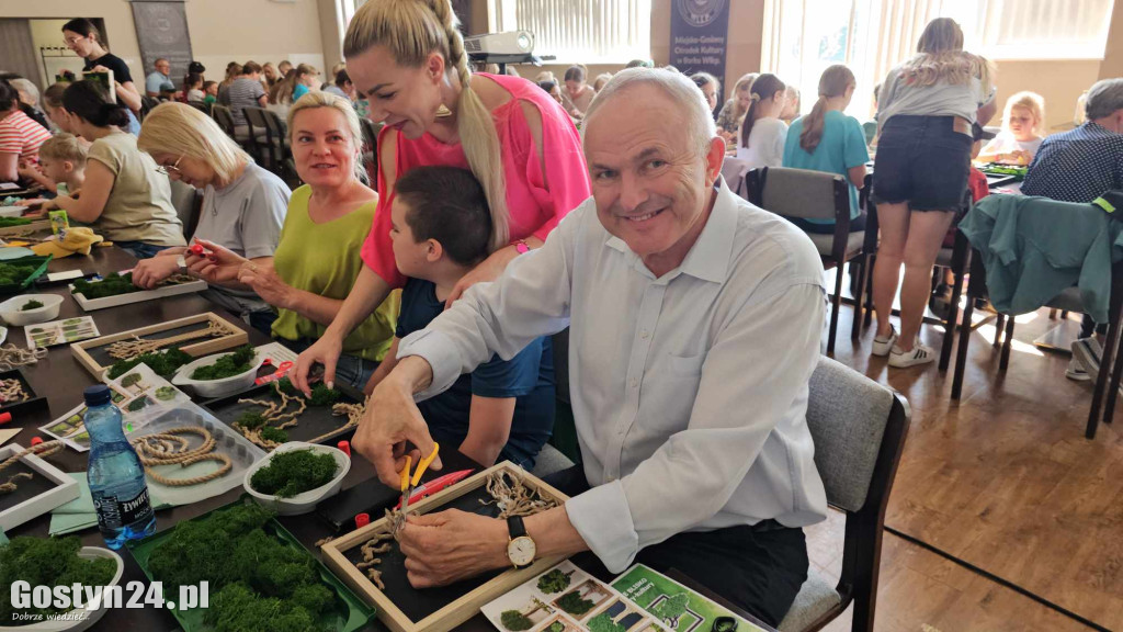 Warsztaty z wykonywania z przestrzennego obrazu z mchu