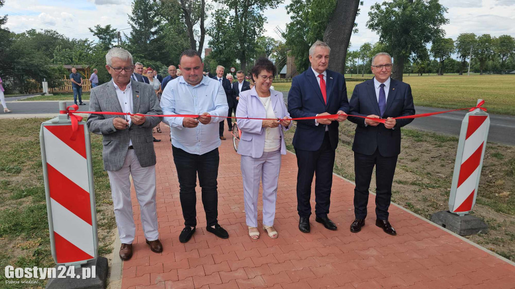 Otwarcie nowej ścieżki rowerowej w Pępowie