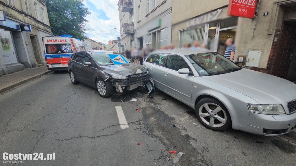 Wypadek na ul. Kolejowej w Gostyniu