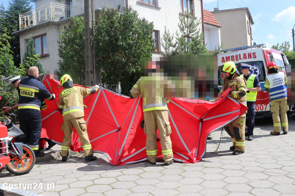Zdarzenie z udziałem motocyklisty w Piaskach