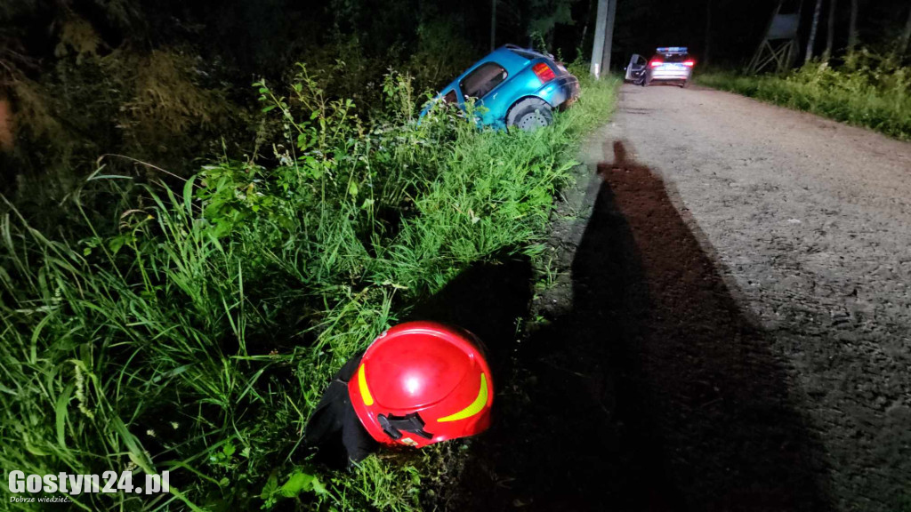 Wypadek na leśnym dukcie w rejonie leśniczówki Dobrapomoc