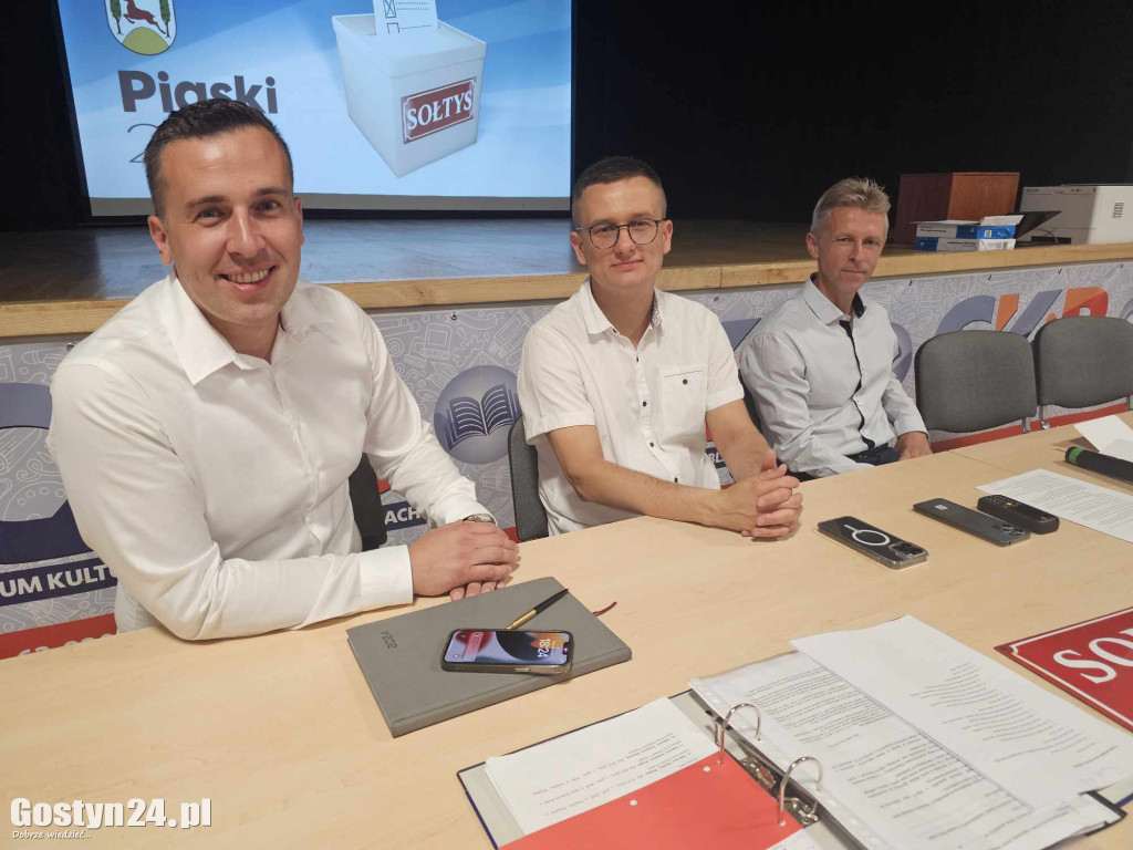Zmienił się sołtys w Piaskach. Został nim Paweł Jakuszek