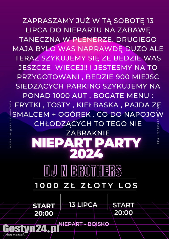 Imprezy w powiecie gostyńskim 12-14 lipca