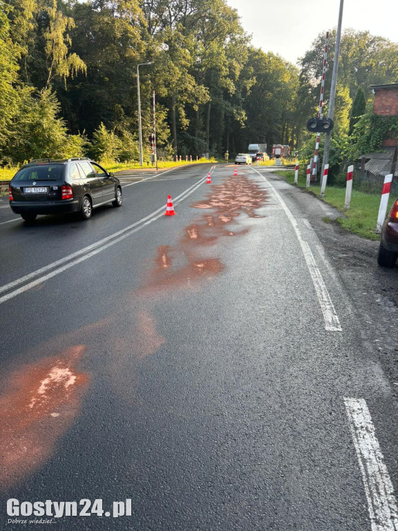 Dwa wypadki na K12 pomiędzy Kąkolewem a Lesznem