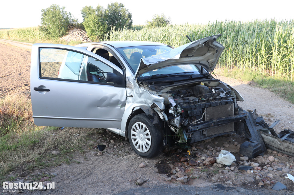 Wypadek na trasie Pogorzela - Wziąchów