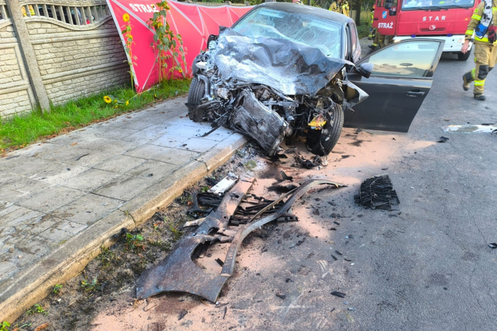Śmiertelny wypadek po zderzeniu samochodów w powiecie krotoszyńskim