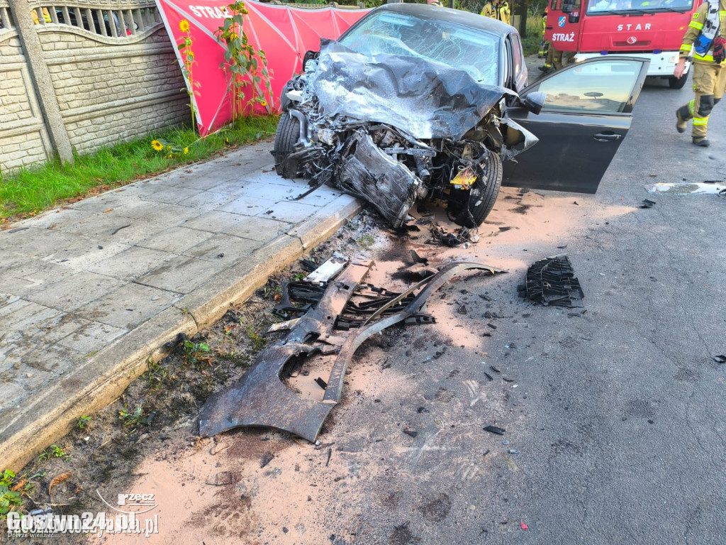 Śmiertelny wypadek po zderzeniu samochodów w powiecie krotoszyńskim
