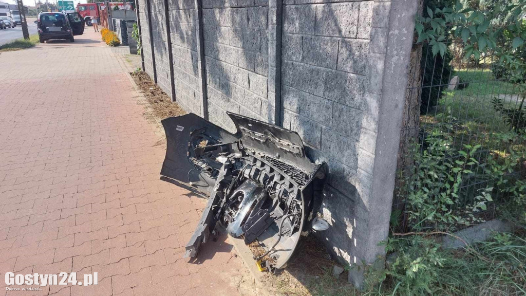 Zderzenie na ul. Poznańskiej w Gostyniu