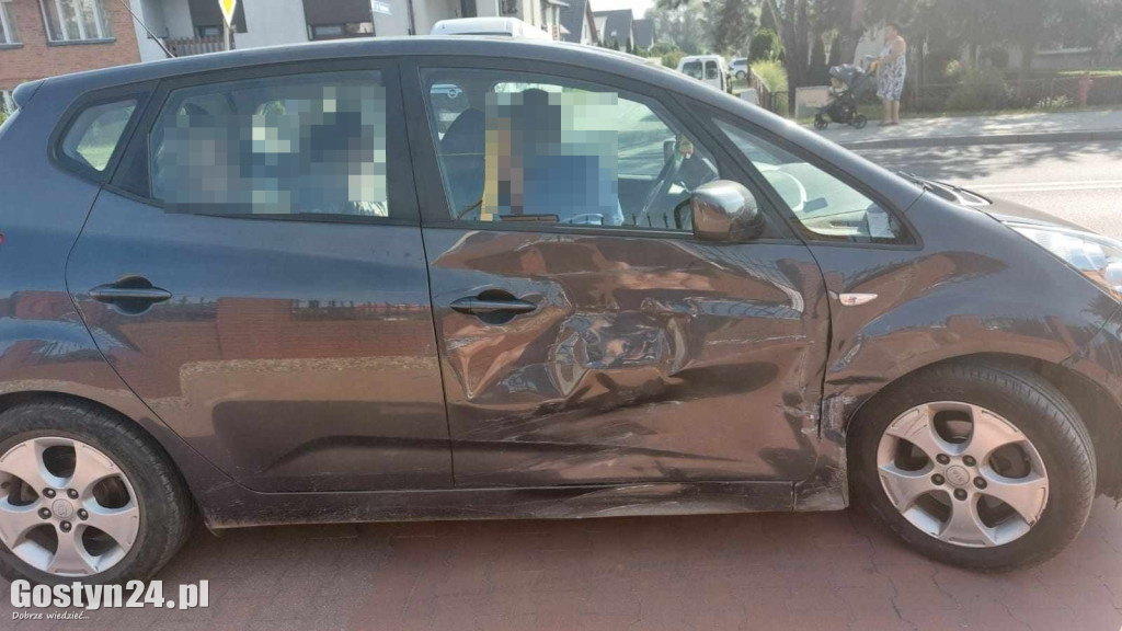 Zderzenie na ul. Poznańskiej w Gostyniu
