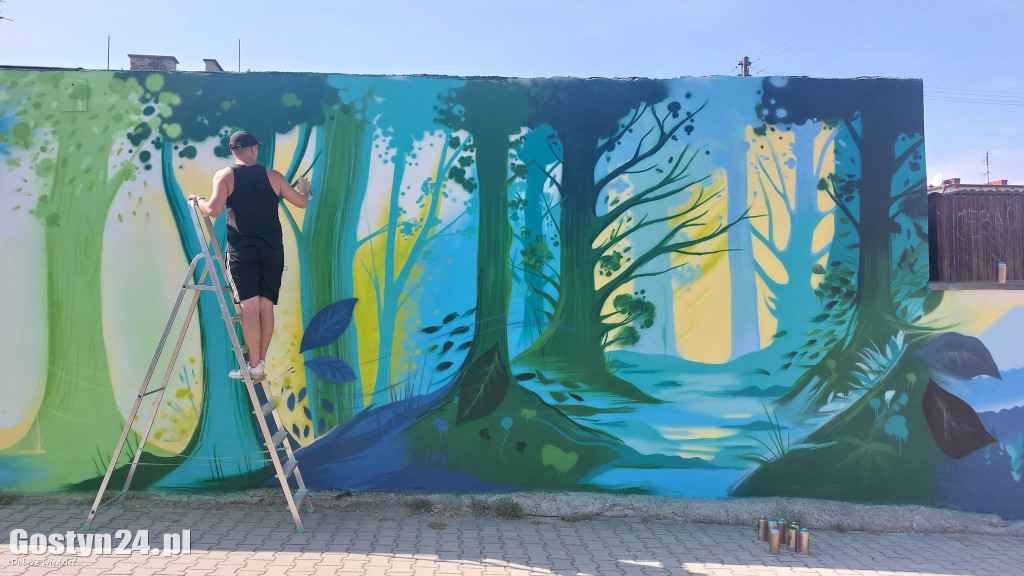 Nowe graffiti powstaje w Borku Wlkp.