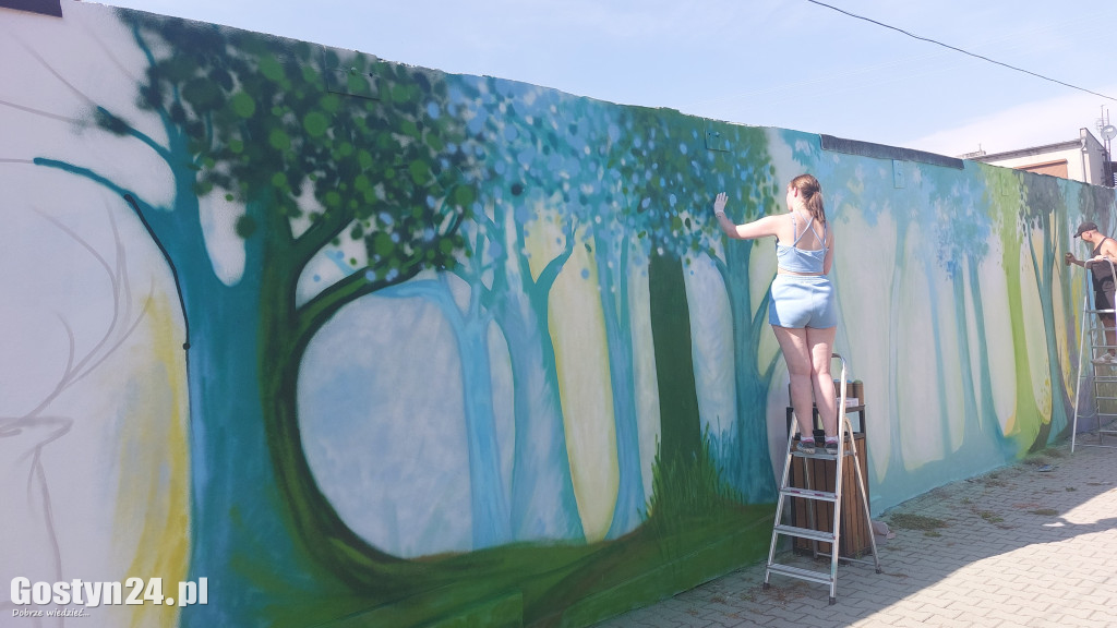 Nowe graffiti powstaje w Borku Wlkp.