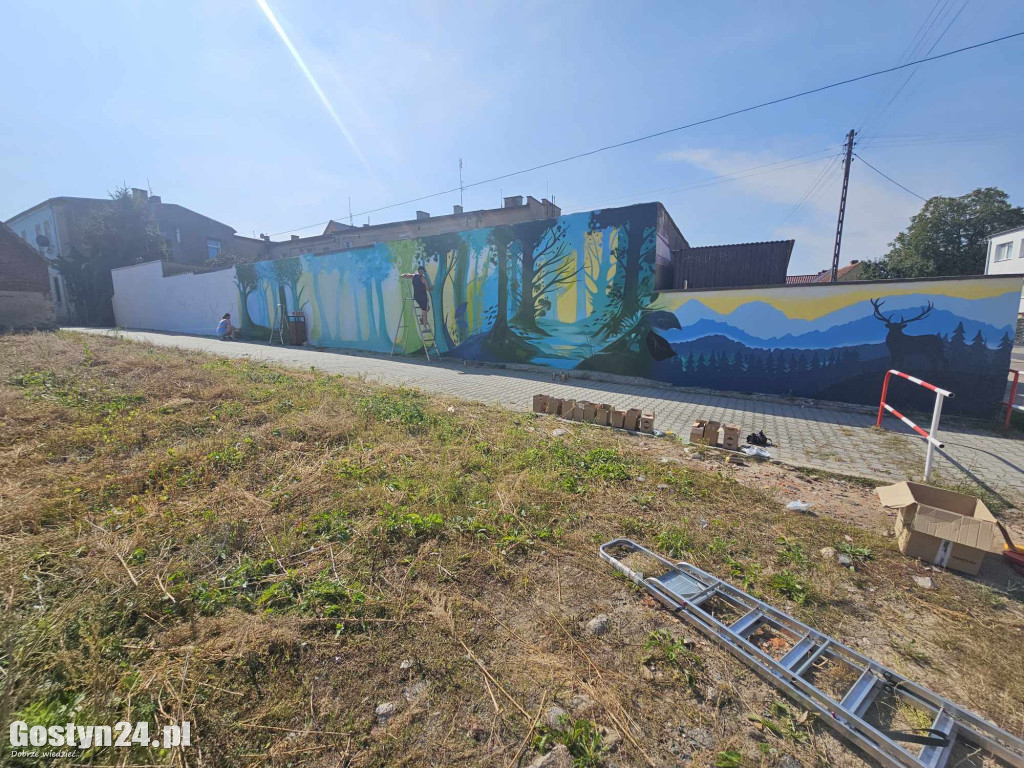 Nowe graffiti powstaje w Borku Wlkp.