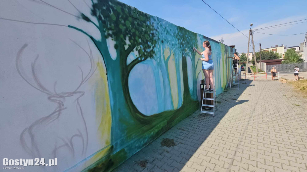 Nowe graffiti powstaje w Borku Wlkp.