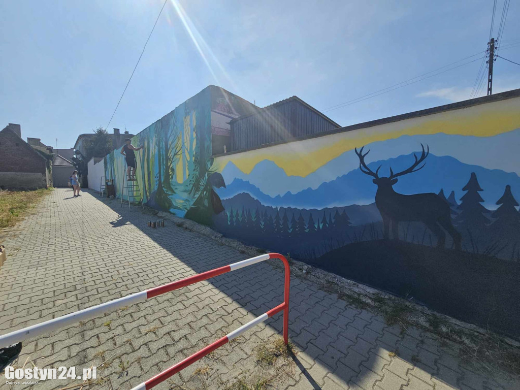 Nowe graffiti powstaje w Borku Wlkp.