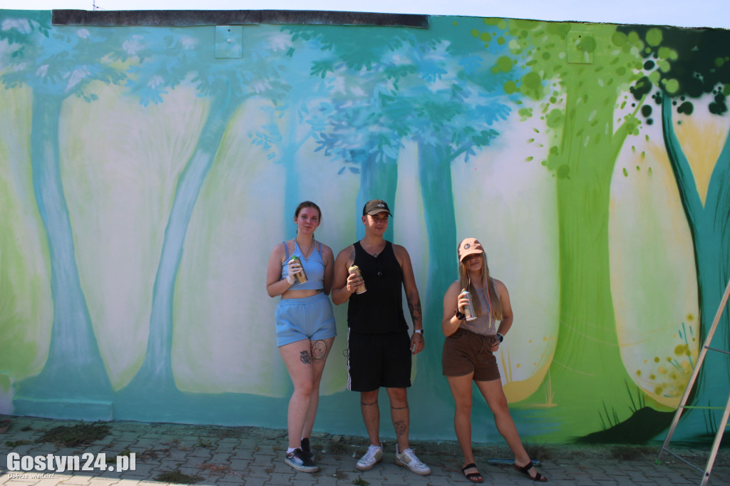 Nowe graffiti powstaje w Borku Wlkp.