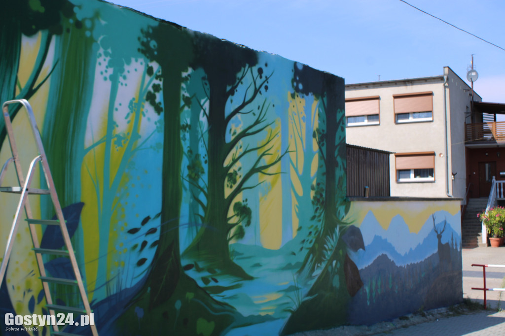 Nowe graffiti powstaje w Borku Wlkp.