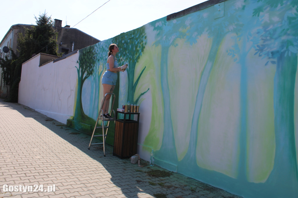 Nowe graffiti powstaje w Borku Wlkp.
