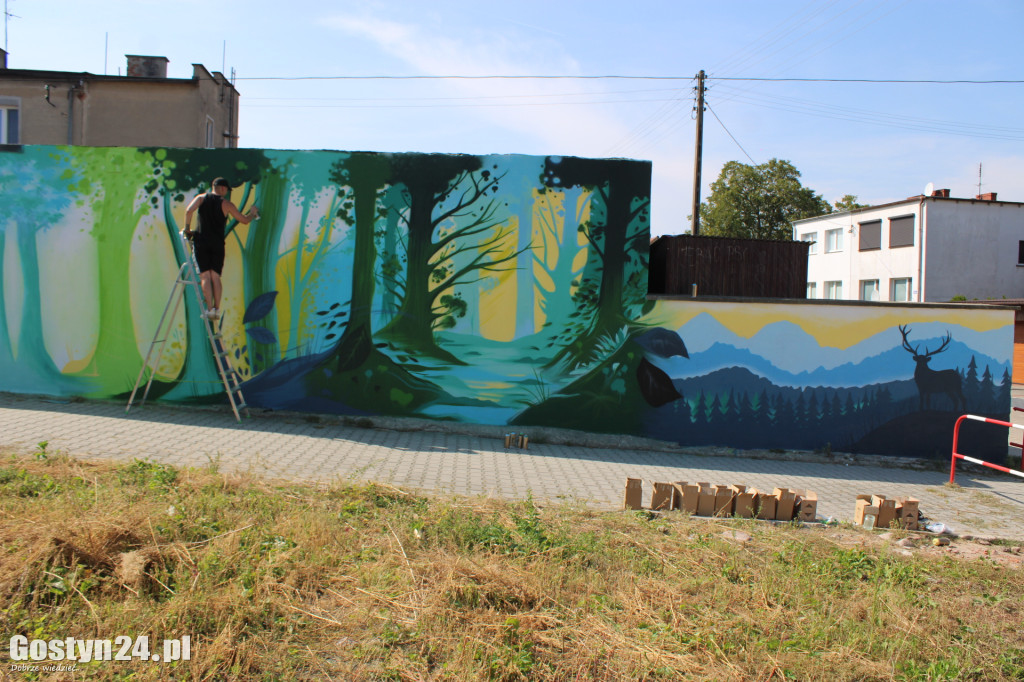 Nowe graffiti powstaje w Borku Wlkp.