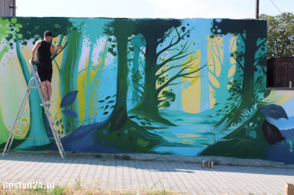 Nowe graffiti powstaje w Borku Wlkp.