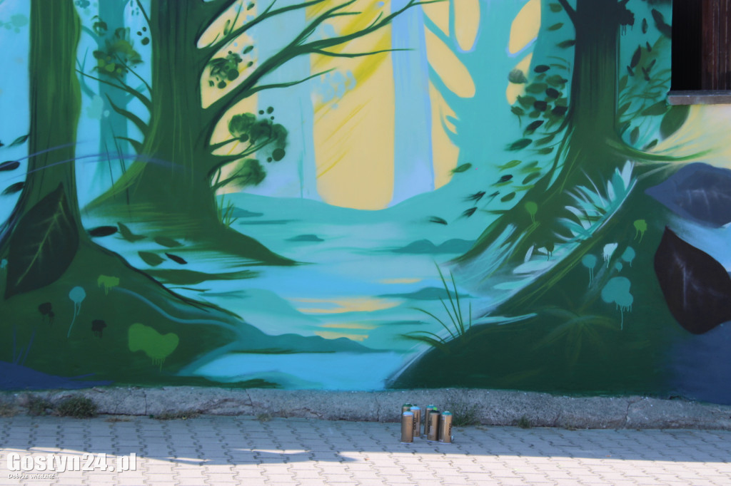 Nowe graffiti powstaje w Borku Wlkp.