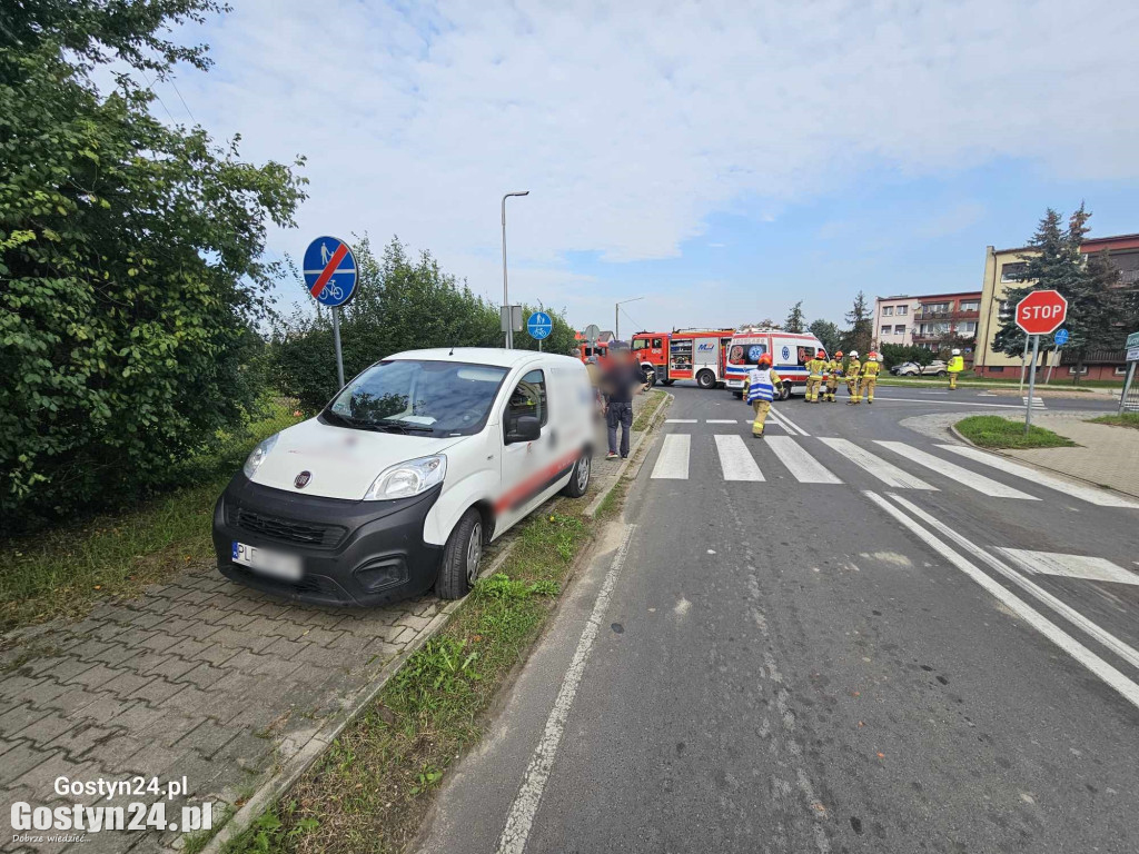Zderzenie osobówki i motoroweru w Pudliszkach
