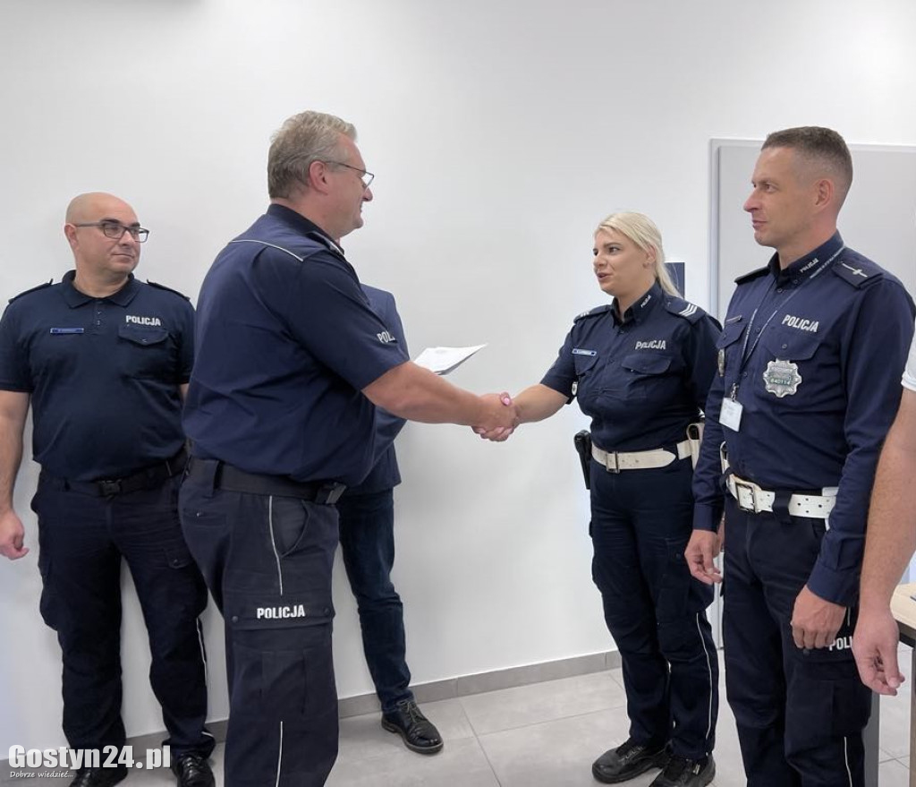 Nagrody komendanta dla gostyńskich policjantów