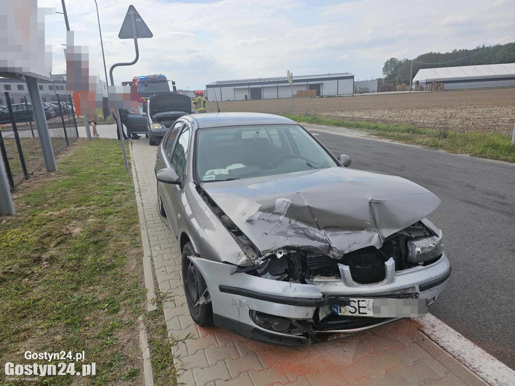 Kolizja na strefie gospodarczej w Grabonogu