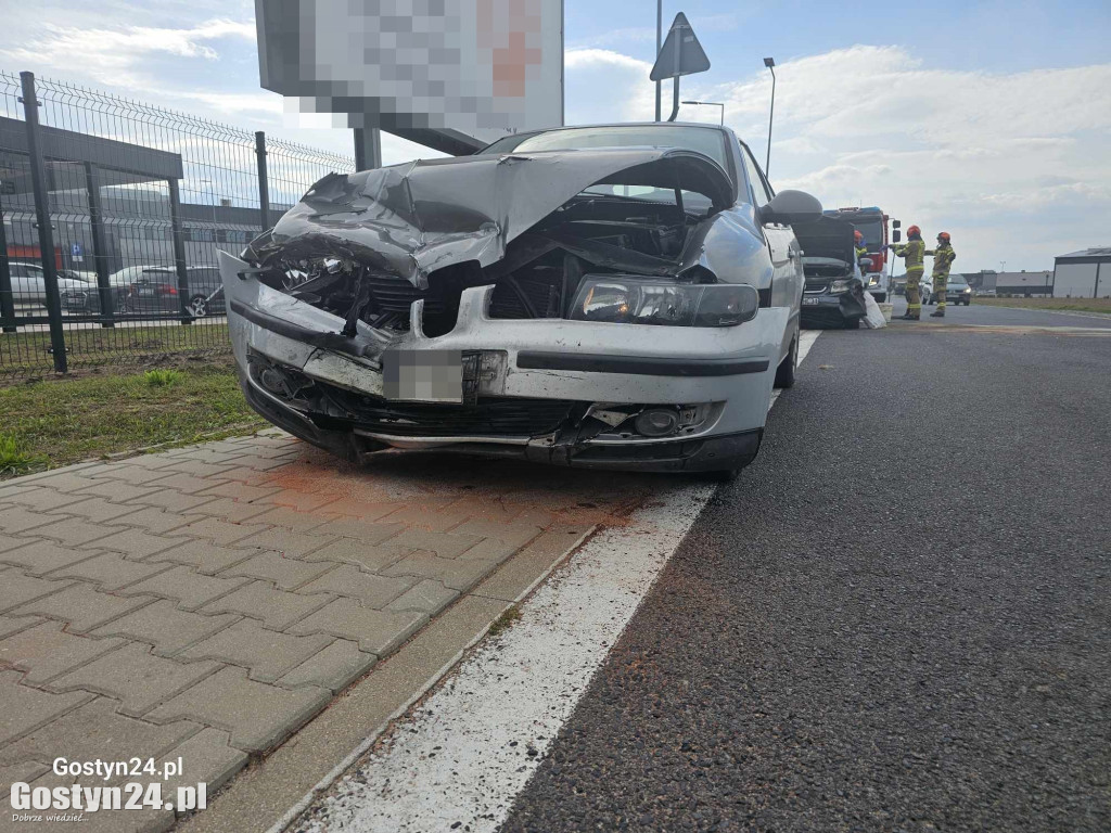 Kolizja na strefie gospodarczej w Grabonogu