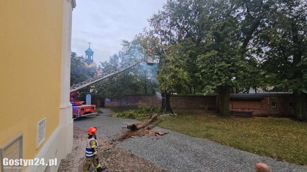 Pożar przy bazylice świętogórskiej