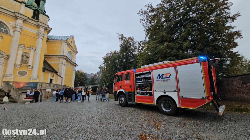Pożar przy bazylice świętogórskiej
