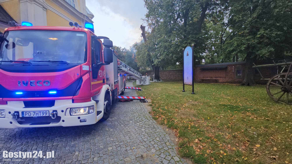 Pożar przy bazylice świętogórskiej