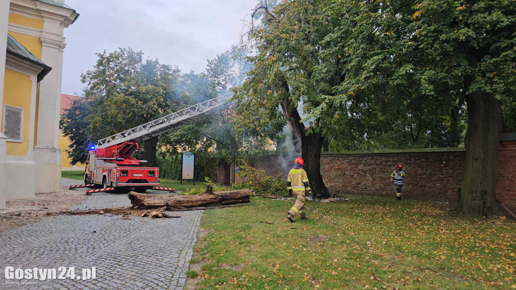 Pożar przy bazylice świętogórskiej