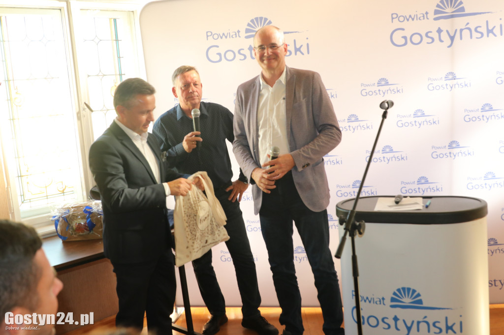 Spotkanie z delegacją z Niemiec w gostyńskim starostwie
