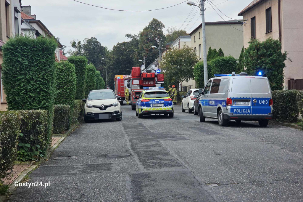 Pożar garażu przy ul. Parkowej w Gostyniu