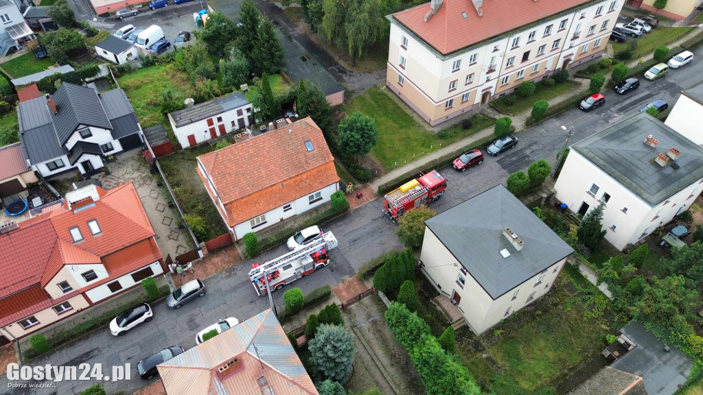 Pożar garażu przy ul. Parkowej w Gostyniu