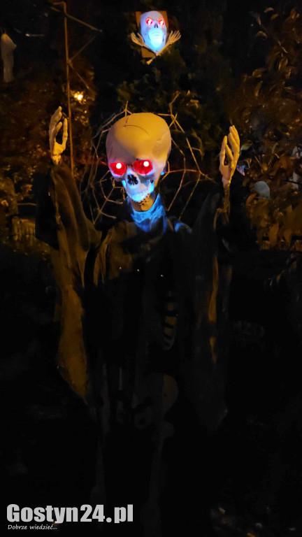 Instalacja pana Zbigniewa z okazji Halloween w Gostyniu