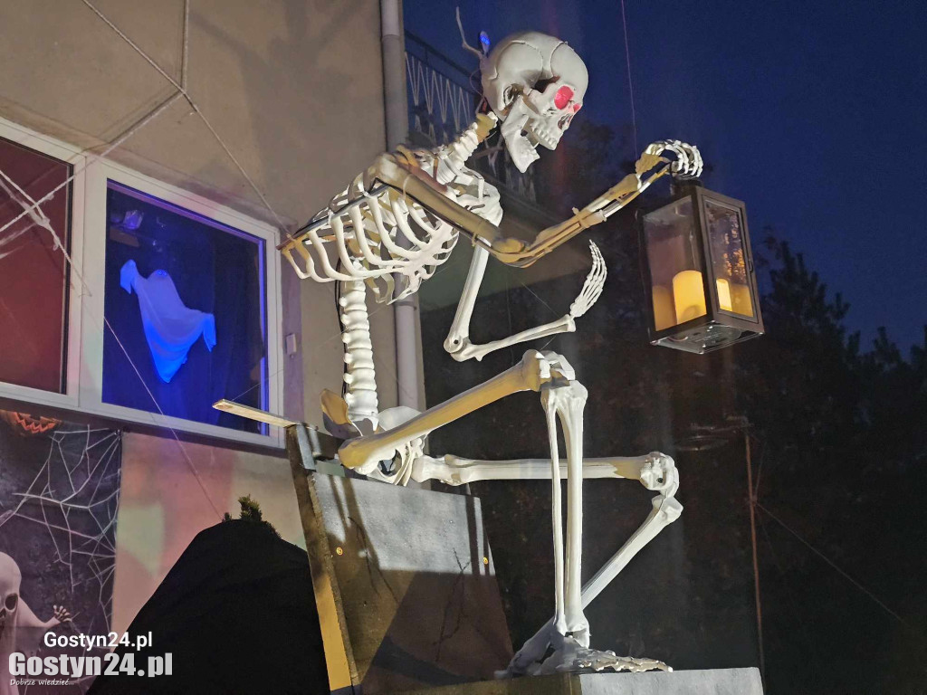 Instalacja pana Zbigniewa z okazji Halloween w Gostyniu