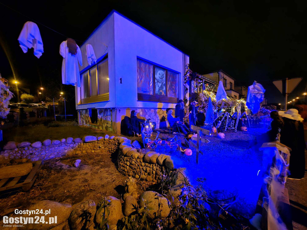Kolejny przystrojony dom na Halloween na ul. Kochanowskiego w Gostyniu